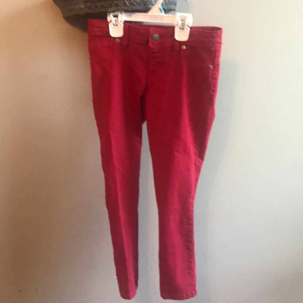 Girls red jeans